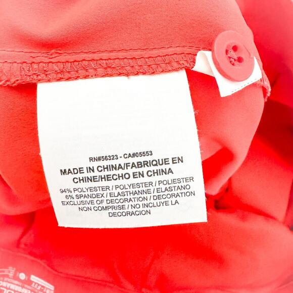 Nike Golf Tour Performance Dri-fit Orange Short Skort Pant Size 12 - Picture 4 of 5